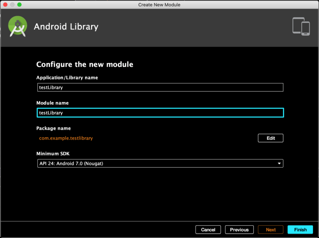 Android Studio Aar 作成: Android ライブラリモジュール 作成 – SAFM